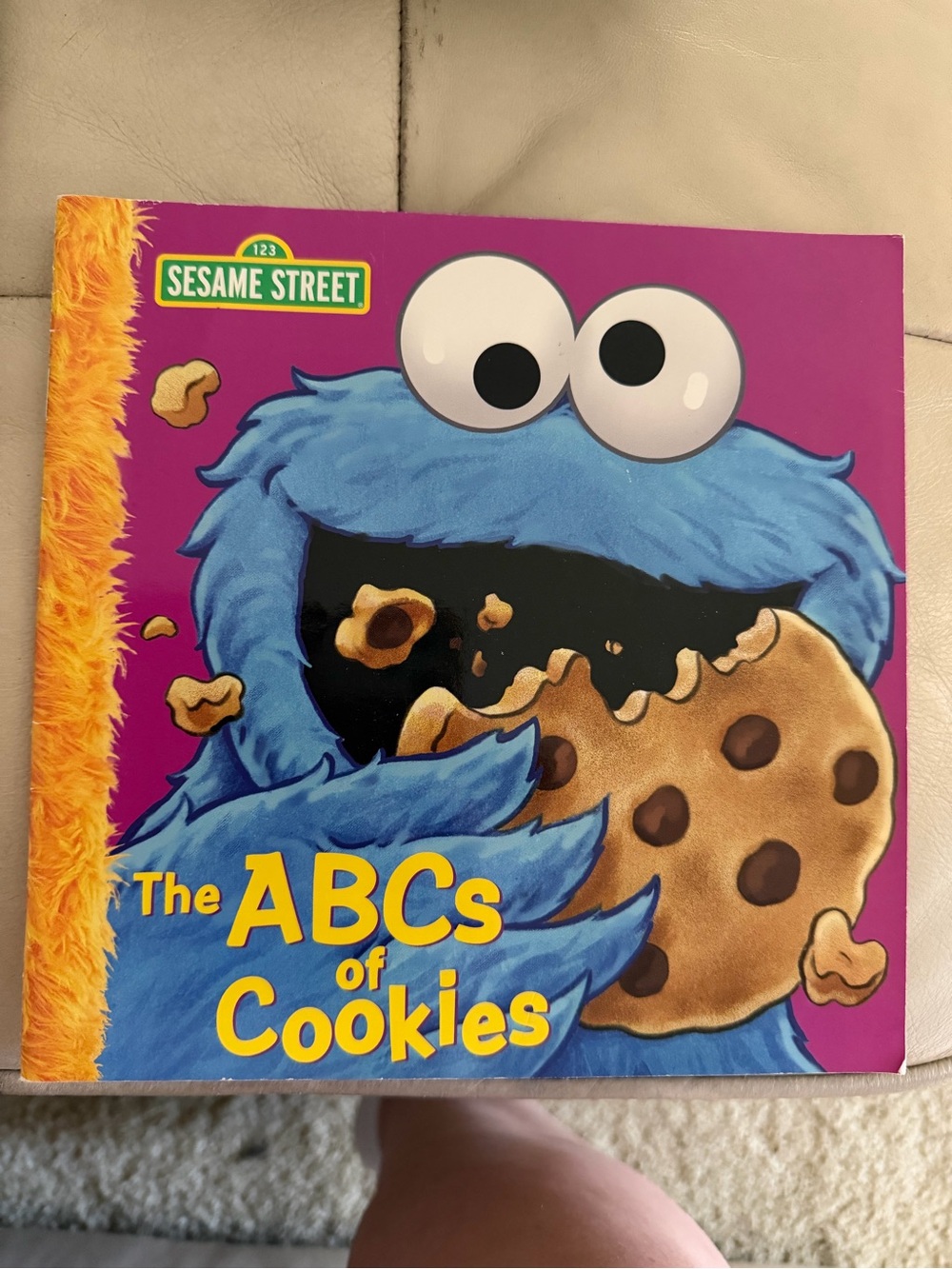 Sesame Street Cookie Monster Board Book - Blue, Purple, Yellow
